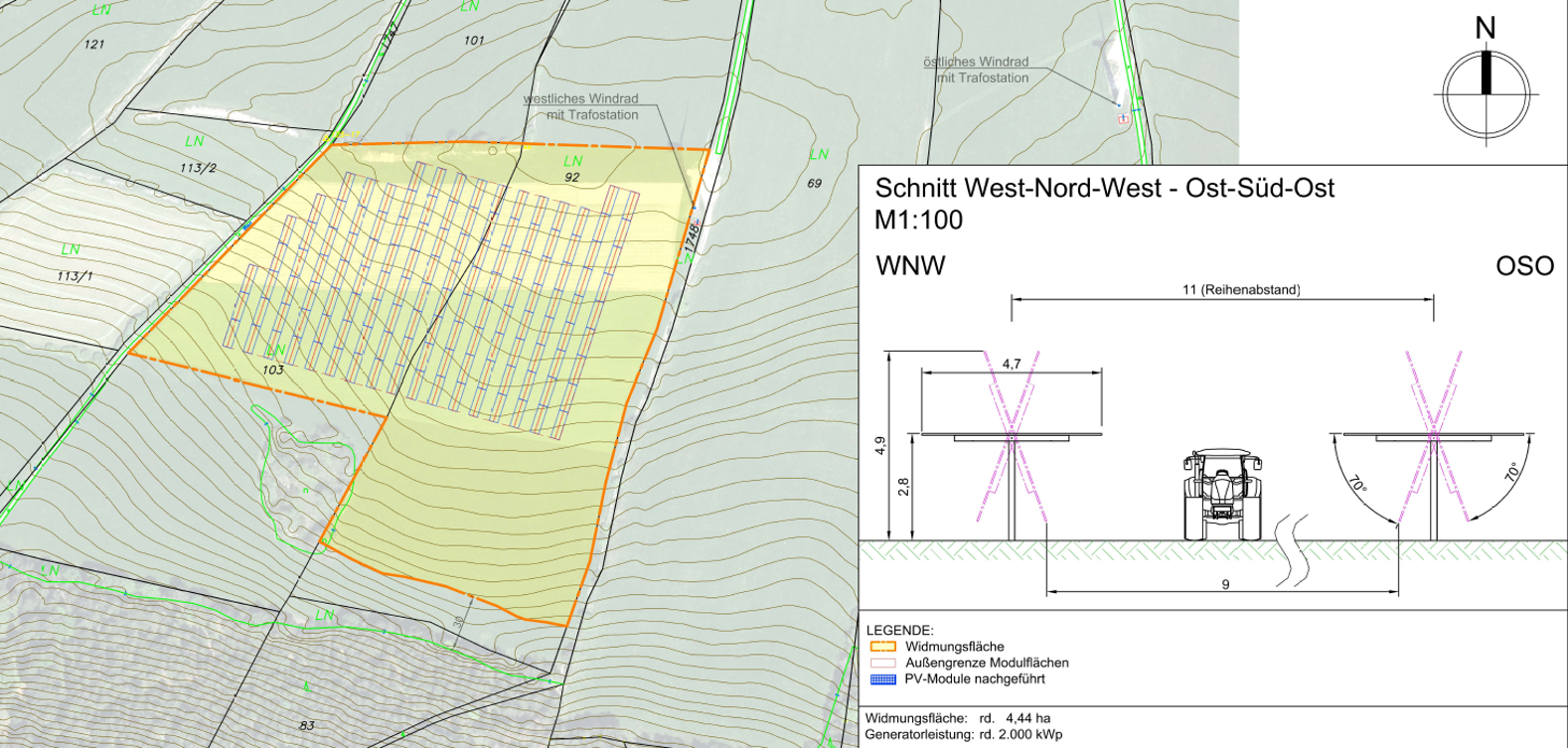 Geplante AGRI-PV-Anlage Spörbichl in Windhaag bei Freistadt